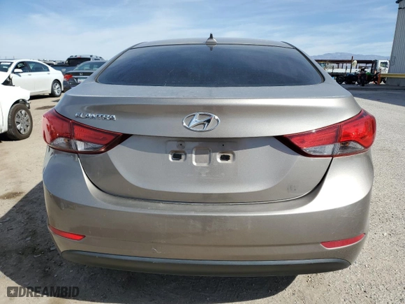 2016 Hyundai Elantra SE with VIN 5NPDH4AE5GH685119, listed as a Copart auction lot 50834835 with 59,523 mi miles and Salvage Title. Bid and sale history available at carsss.com. Image 6.