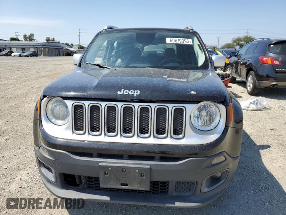 2015 Jeep Renegade Limited z VIN ZACCJADT5FPB20058, wystawiony jako Copart lot #60619395 z przebiegiem 122 982 mil mil oraz Szkoda całkowita • Salvage title. Historia ofert i sprzedaży dostępna na DreamBid. Obrazek 5.