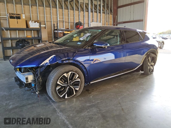 2023 Kia EV6 Wind with VIN KNDC34LA0P5611269, listed as a Copart auction lot 76161404 with 20,178 mi miles and Clean Title. Bid and sale history available at carsss.com. Image 1.
