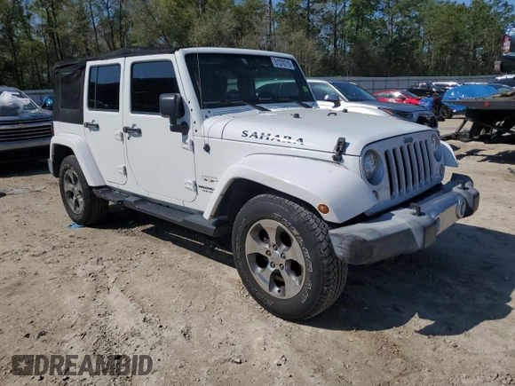 2017 Jeep Wrangler Unlimited Sahara with VIN 1C4BJWEG4HL504429, listed as a Copart auction lot 51370715 with 52,286 mi miles and Salvage Title. Bid and sale history available at carsss.com. Image 4.