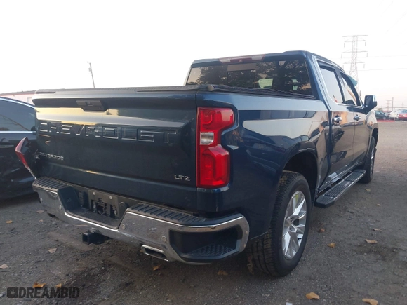 2019 Chevrolet Silverado 1500 LTZ with VIN 1GCUYGED9KZ127164, listed as a IAAI auction lot 40145862 with 101,408 mi miles. Bid and sale history available at carsss.com. Image 4.