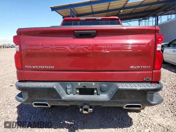 2020 Chevrolet Silverado 1500 Custom Trail Boss with VIN 1GCPYCEFXLZ263005, listed as a Copart auction lot 49859675 with 93,430 mi miles and Salvage Title. Bid and sale history available at DreamBid. Image 6.