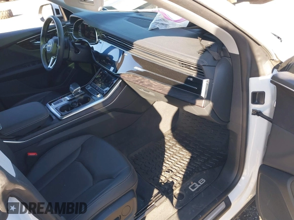 2023 Audi Q8 Premium with VIN WA1AVBF14PD022081, listed as a IAAI auction lot 41623196 with 8,432 mi miles and . Bid and sale history available at DreamBid. Image 5.