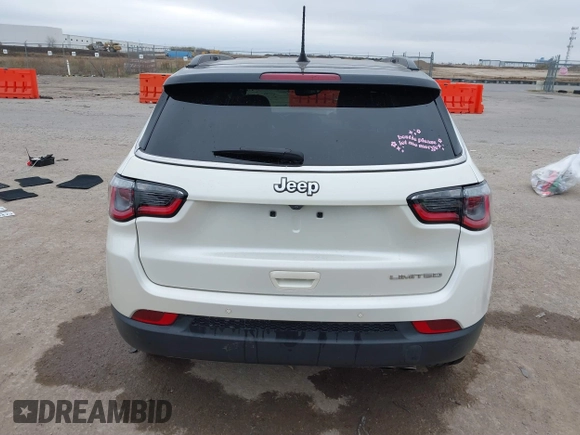 2021 Jeep Compass Limited with VIN 3C4NJCCB5MT588102, listed as a IAAI auction lot 41105108 with 24,972 mi miles. Bid and sale history available at carsss.com. Image 16.