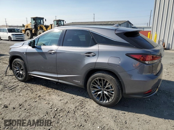 2022 Lexus RX with VIN 2T2YGMDA3NC080976, listed as a Copart auction lot 66697824 with 15,536 mi miles and Salvage Title. Bid and sale history available at carsss.com. Image 2.