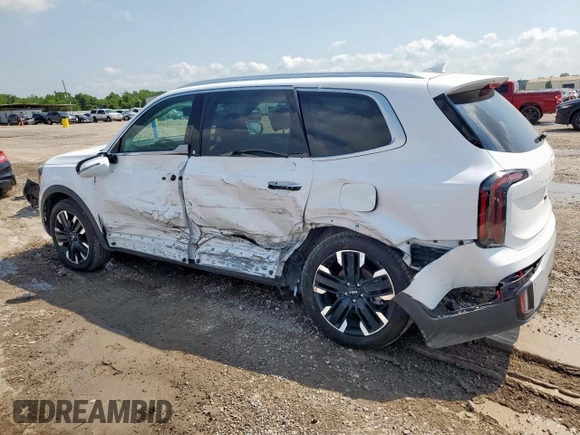 2024 Kia Telluride SX z VIN 5XYP54GCXRG544701, wystawiony jako Copart lot #58526005 z przebiegiem 7 969 mil mil oraz Szkoda całkowita • Salvage title. Historia ofert i sprzedaży dostępna na DreamBid. Obrazek 2.