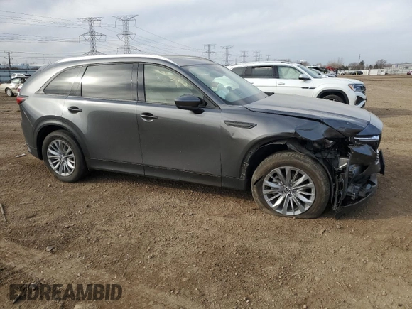 2024 Mazda CX-90 3.3 Turbo Preferred with VIN JM3KKBHD1R1114139, listed as a Copart auction lot 49285675 with 0 mi miles and Salvage Title. Bid and sale history available at carsss.com. Image 4.