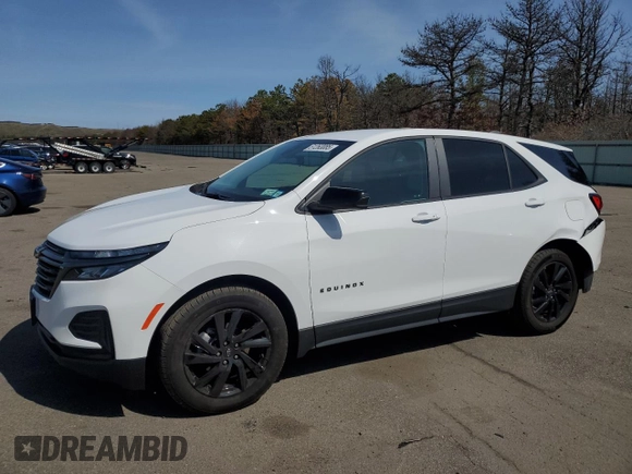 2024 Chevrolet Equinox LS with VIN 3GNAXHEG8RL368938, listed as a Copart auction lot 51263085 with 7,319 mi miles and Salvage Title. Bid and sale history available at DreamBid. Image 1.