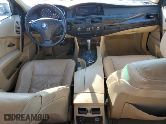 2006 BMW 5 Series 530xi with VIN WBANN73586CN02816, listed as a Copart auction lot 88349585 with 215,600 mi miles and Salvage Title. Bid and sale history available at carsss.com. Image 8.