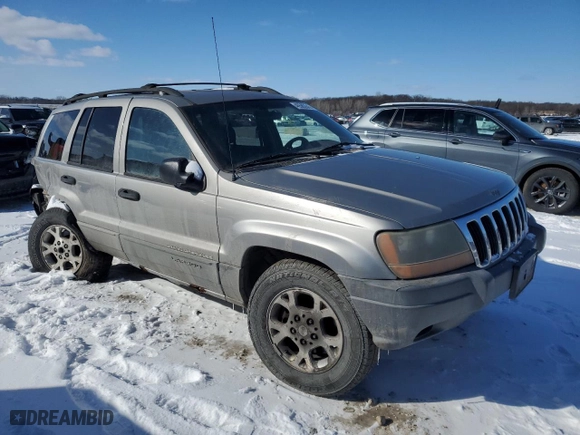 2001 Jeep Grand Cherokee Laredo with VIN 1J4GW48S41C678688, listed as a Copart auction lot 45592645 with 0 mi miles and Salvage Title. Bid and sale history available at carsss.com. Image 4.