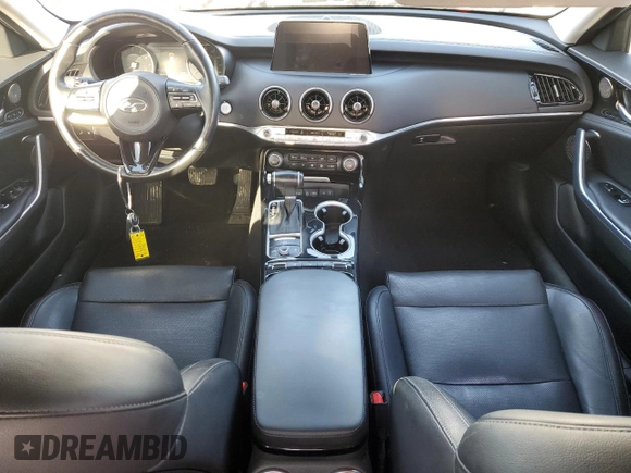 2018 Kia Stinger Premium with VIN KNAE25LA4J6015565, listed as a Copart auction lot 82378014 with 48,281 mi miles and Salvage Title. Bid and sale history available at DreamBid. Image 8.