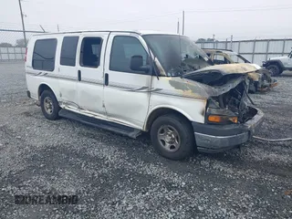 2003 Chevrolet Express Passenger z VIN 1GBFG15X431104608, wystawiony jako IAAI lot #41638775 z przebiegiem Nie podano mil oraz . Historia ofert i sprzedaży dostępna na DreamBid. Obrazek 1.