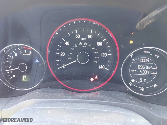 2016 Honda HR-V EX-L w/Navi with VIN 3CZRU5H73GM719223, listed as a IAAI auction lot 41542905 with 96,762 mi miles. Bid and sale history available at carsss.com. Image 7.