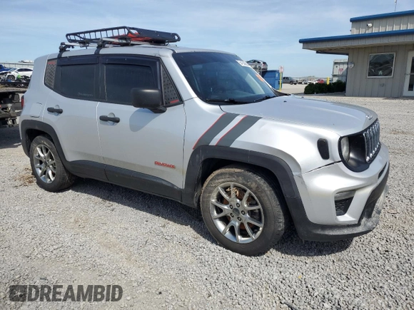 2020 Jeep Renegade Sport with VIN ZACNJAAB8LPL25953, listed as a Copart auction lot 54154045 with 134,720 mi miles and Salvage title. Bid and sale history available at DreamBid. Image 4.