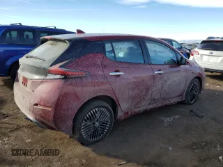 2025 Nissan LEAF SV Plus with VIN 1N4CZ1CV1SC566322, listed as a Copart auction lot 42571785 with 699 mi miles and Salvage Title. Bid and sale history available at carsss.com. Image 3.