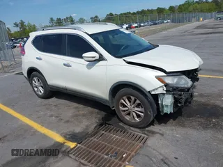 2016 Nissan Rogue S with VIN KNMAT2MT7GP604822, listed as a IAAI auction lot 41928614 with 95,596 mi miles and . Bid and sale history available at DreamBid. Image 1.