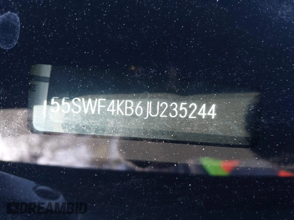 2018 Mercedes-Benz C 300 with VIN 55SWF4KB6JU235244, listed as a IAAI auction lot 41974700 with 76,134 mi miles and . Bid and sale history available at DreamBid. Image 17.