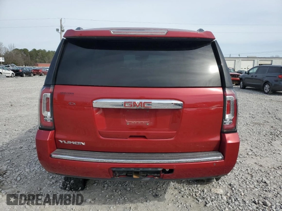2015 GMC Yukon Denali with VIN 1GKS2CKJXFR180512, listed as a Copart auction lot 48249475 with 209,477 mi miles and Salvage Title. Bid and sale history available at carsss.com. Image 6.