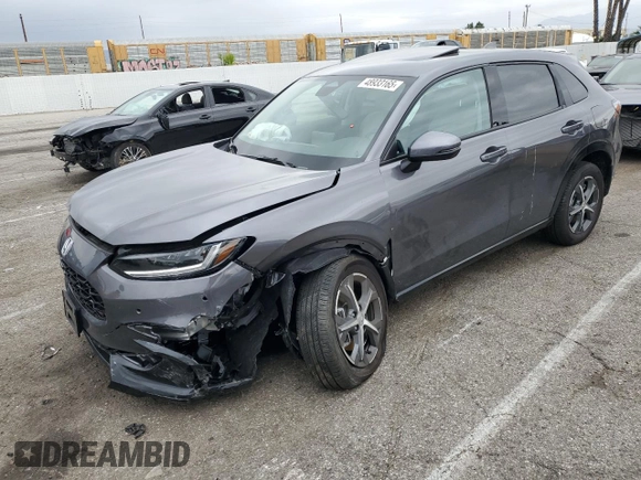 2025 Honda HR-V EX-L with VIN 3CZRZ1H77SM724539, listed as a Copart auction lot 48933165 with 2,200 mi miles and Salvage Title. Bid and sale history available at carsss.com. Image 1.