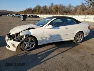 2005 Mercedes-Benz CLK-Class 5.0L with VIN WDBTK75G75T049996, listed as a Copart auction lot 47252015 with 141,969 mi miles and Salvage Title. Bid and sale history available at carsss.com. Image 1.