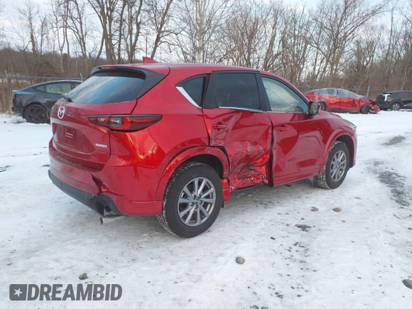 2025 Mazda CX-5 2.5 S Preferred Package with VIN JM3KFBCLXS0585270, listed as a IAAI auction lot 41410789 with 162 mi miles. Bid and sale history available at carsss.com. Image 4.