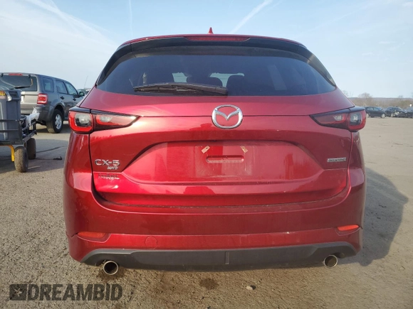 2024 Mazda CX-5 S Preferred with VIN JM3KFBCL2R0471760, listed as a Copart auction lot 48339875 with 13,753 mi miles and Salvage Title. Bid and sale history available at DreamBid. Image 6.