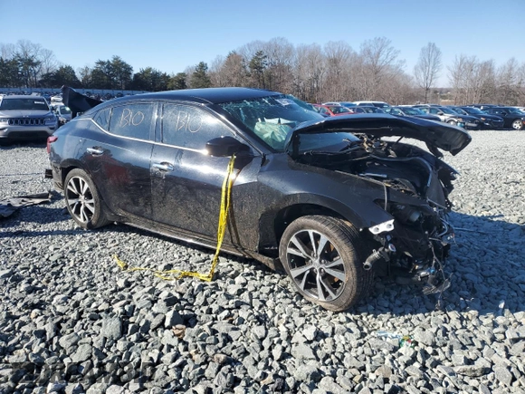 2018 Nissan Maxima S with VIN 1N4AA6AP8JC370084, listed as a Copart auction lot 87750495 with Not Provided miles and Salvage Title. Bid and sale history available at DreamBid. Image 4.