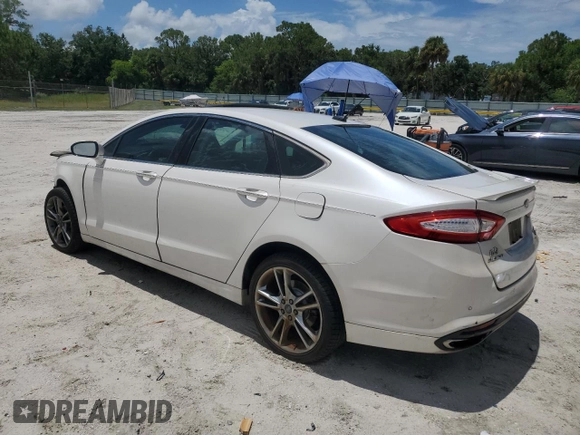2016 Ford Fusion Titanium with VIN 3FA6P0K93GR140514, listed as a Copart auction lot 63153755 with 109,072 mi miles and Salvage title. Bid and sale history available at DreamBid. Image 2.