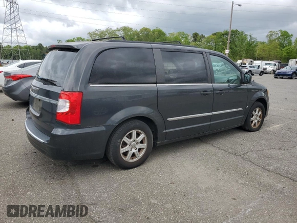 2011 Chrysler Town & Country Touring with VIN 2A4RR5DG2BR727483, listed as a Copart auction lot 55968655 with 161,807 mi miles and Clean Title. Bid and sale history available at DreamBid. Image 3.