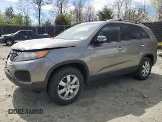 2011 Kia Sorento LX with VIN 5XYKTDA24BG119996, listed as a Copart auction lot 49554495 with 119,993 mi miles and Salvage Title. Bid and sale history available at carsss.com. Image 1.