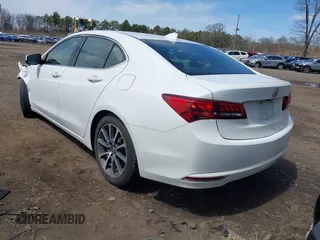 2015 Acura TLX V6 with VIN 19UUB2F35FA024274, listed as a IAAI auction lot 42029244 with 96,126 mi miles. Bid and sale history available at carsss.com. Image 3.