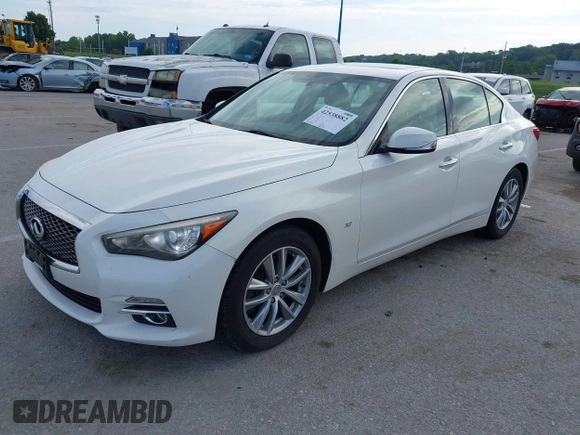 2015 Infiniti Q50 with VIN JN1BV7ARXFM391498, listed as a IAAI auction lot 42538882 with 164,808 mi miles and . Bid and sale history available at DreamBid. Image 17.