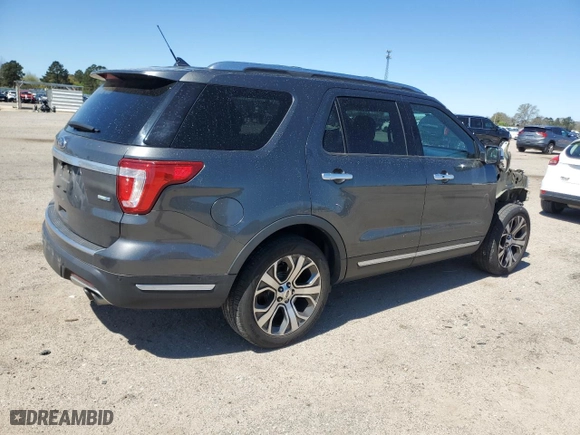 2018 Ford Explorer Platinum with VIN 1FM5K8HT4JGB89298, listed as a Copart auction lot 49053545 with 113,263 mi miles and Non Repairable. Bid and sale history available at carsss.com. Image 3.