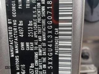 2016 Kia Optima EX z VIN 5XXGU4L3XGG071893, wystawiony jako Copart lot #62540165 z przebiegiem 12 781 mil mil oraz Szkoda całkowita • Salvage title. Historia ofert i sprzedaży dostępna na DreamBid. Obrazek 12.