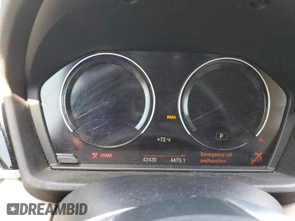 2022 BMW X1 sDrive28i with VIN WBXJG7C02N5V40225, listed as a Copart auction lot 47688195 with 42,430 mi miles and Salvage Title. Bid and sale history available at carsss.com. Image 9.