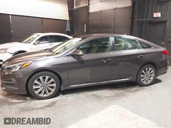 2017 Hyundai Sonata Sport with VIN 5NPE34AF4HH483482, listed as a IAAI auction lot 42042834 with 82,340 mi miles. Bid and sale history available at carsss.com. Image 14.