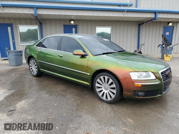 2006 Audi A8 4.2L with VIN WAUML44E46N015129, listed as a Copart auction lot 77796314 with 170,162 mi miles and Salvage title. Bid and sale history available at DreamBid. Image 4.