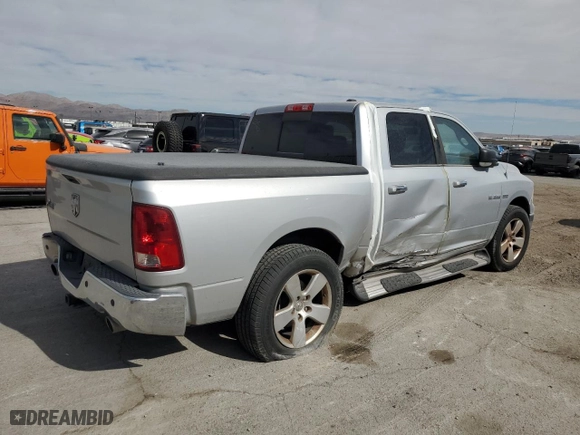 2010 Dodge Ram 1500 Laramie with VIN 1D7RV1CT2AS183529, listed as a Copart auction lot 47744334 with 74,752 mi miles and Salvage Title. Bid and sale history available at carsss.com. Image 3.