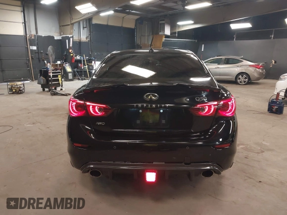 2014 Infiniti Q50 Sport with VIN JN1BV7AR0EM704993, listed as a IAAI auction lot 42492764 with 64,811 mi miles and . Bid and sale history available at DreamBid. Image 16.