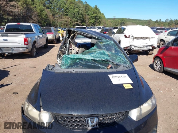 2011 Honda Civic Cpe LX with VIN 2HGFG1B60BH516971, listed as a IAAI auction lot 40828160 with 1 mi miles. Bid and sale history available at carsss.com. Image 6.