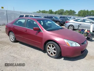 2003 Honda Accord EX with VIN 1HGCM66553A046804, listed as a IAAI auction lot 42567873 with 150,654 mi miles and . Bid and sale history available at DreamBid. Image 1.