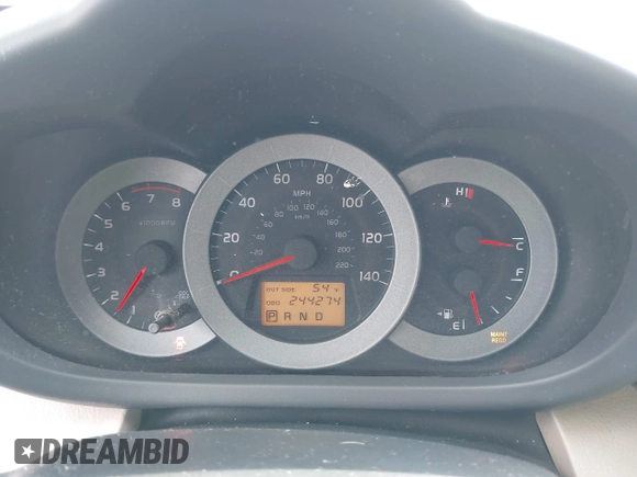 2007 Toyota RAV4 with VIN JTMBD33V475106938, listed as a IAAI auction lot 41945097 with 244,274 mi miles. Bid and sale history available at carsss.com. Image 7.
