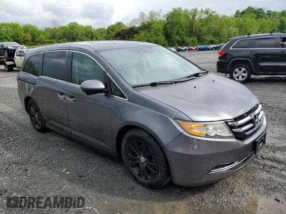 2016 Honda Odyssey EX-L with VIN 5FNRL5H67GB010699, listed as a Copart auction lot 56527245 with 69,235 mi miles and Clean Title. Bid and sale history available at DreamBid. Image 4.