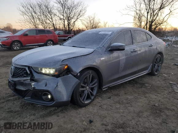 2018 Acura TLX w/A-SPEC Pkg with VIN 19UUB3F64JA003389, listed as a Copart auction lot 42590395 with 151,930 mi miles and Salvage Title. Bid and sale history available at carsss.com. Image 1.