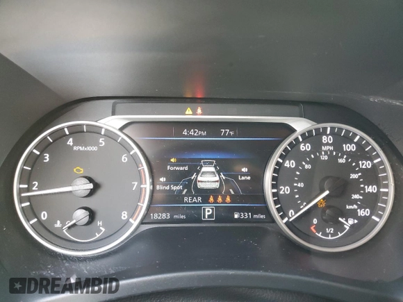 2023 Nissan Sentra SV with VIN 3N1AB8CV8PY318827, listed as a Copart auction lot 42956305 with 18,283 mi miles and Salvage Title. Bid and sale history available at carsss.com. Image 9.
