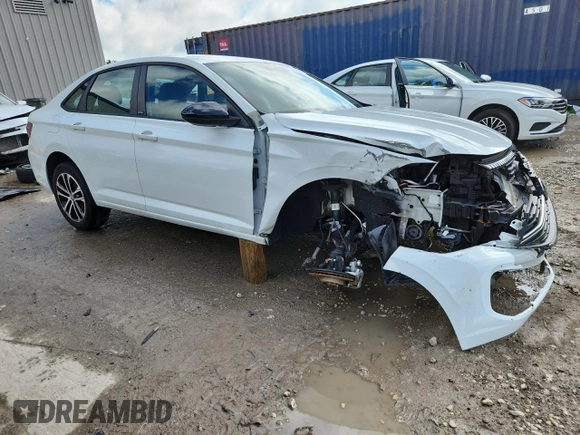 2023 Volkswagen Jetta Sport with VIN 3VWBM7BU3PM043354, listed as a Copart auction lot 62696865 with 30,596 mi miles and Salvage title. Bid and sale history available at DreamBid. Image 4.