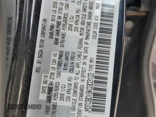 2019 Mazda CX-9 Grand Touring with VIN JM3TCBDY8K0303103, listed as a Copart auction lot 54381085 with 163,005 mi miles and Salvage Title. Bid and sale history available at DreamBid. Image 12.