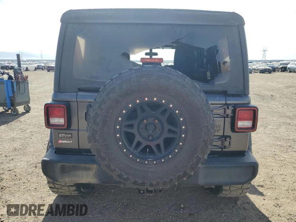 2020 Jeep Wrangler Unlimited Willys with VIN 1C4HJXDG5LW246978, listed as a Copart auction lot 52930515 with 117,020 mi miles and Salvage title. Bid and sale history available at DreamBid. Image 6.