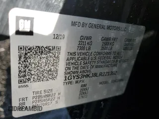 2020 Cadillac Escalade ESV Luxury z VIN 1GYS3HKJ8LR221392, wystawiony jako Copart lot #56656015 z przebiegiem 205 799 mil mil oraz Tytuł czysty. Historia ofert i sprzedaży dostępna na DreamBid. Obrazek 13.