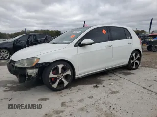 2016 Volkswagen Golf GTI Autobahn w/Performance Pkg with VIN 3VW447AU1GM010458, listed as a Copart auction lot 46425875 with 95,428 mi miles and Salvage Title. Bid and sale history available at carsss.com. Image 1.